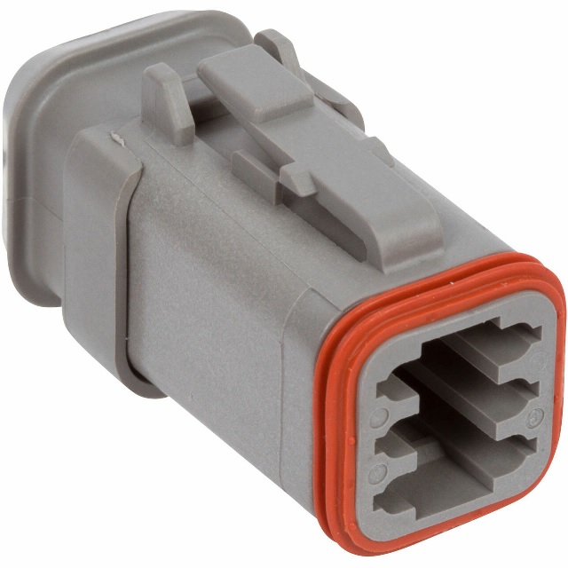 DEUTSCH socket housing 6-pin DT series - without wedgelock - version E008