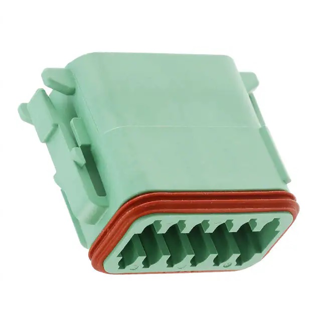 DEUTSCH Socket Housing 12-pole DT-Series - without wedgelock - green