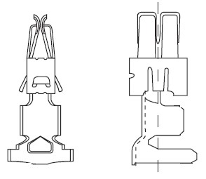 AFK-Plus contact 4.8mm - cable cross-section: 1.5-2.5mm² for seal gaskets