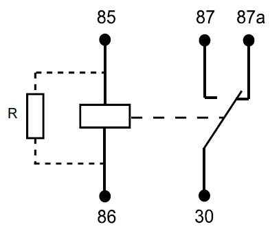 Micro Relay 280 Series - 24V - 15/10A - Change-Over - Resistor - sealed