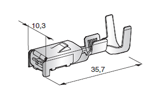 MAXI WP F800 - cable cross-section: 7-10mm² - material: CuNi-Sn 