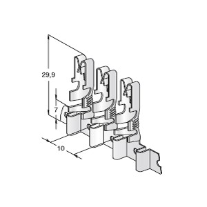 UNI 630 Bus Bar - cable cross-section: 4-6mm² - material: CuSn-Sn2 - coil 