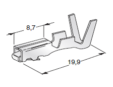 For SEAL CONNECTORS - Metripack F280 - Cable cross section: 1-2.5mm² - Material: CuSn-Sn 