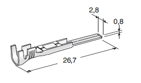 For SEAL CONNECTORS - JT M280 - cable cross-section: 0.35-1mm² - material: CuSn-Sn 