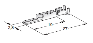 For SEAL CONNECTORS Mark 2 M280; Cable cross section: 0.5-1.5; Material: CuSn-Sn 