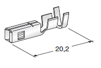 For SEAL CONNECTORS Sicma2 F280; Cable cross section: 0.35-0.75; Material: CuZn-Sn 