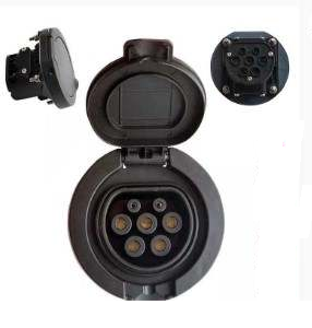 Type 2 female charging socket - IEC62196-2 - 32A - total charging power 22kW - 3-phase version