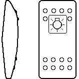 Contura II rocker - Master light switch