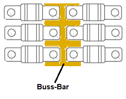 6-way Havy Duty Midi Buss-Bar for EGB-MMS6.x
