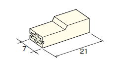 Connector housing FEMALE 4.8 cover white 