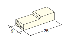 Connector housing FEMALE 6.3 cover white 