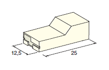 Connector housing FEMALE 9.5 cover white 