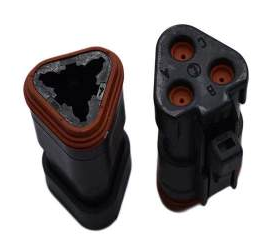 Socket housing 3-pin DT  Series incl. Wedge Lock W3P-P012 - Version CE05