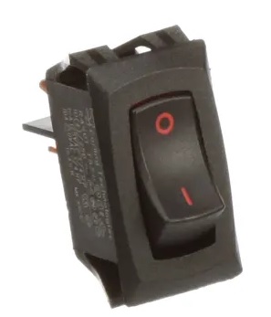 Carling Miniature Rocker Switch - RSC-Series - OFF-NONE-ON - 250VAC 15A - non-illuminated