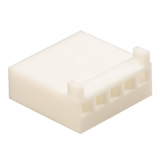5-pin rectangular connector housing female white (2.54mm)