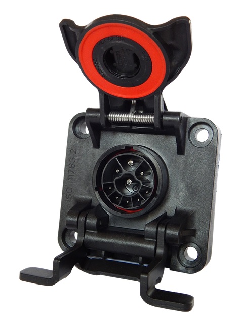 9P/12V "ISOBUS (IBBC) 150 Active" Socket (ISO 11783-2) 