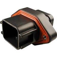 Housing for pin contacts 18-pole- DTV Serie - with two mounting brackets