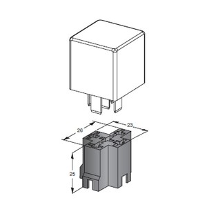 Mini Relay Socket - Cross Shape 