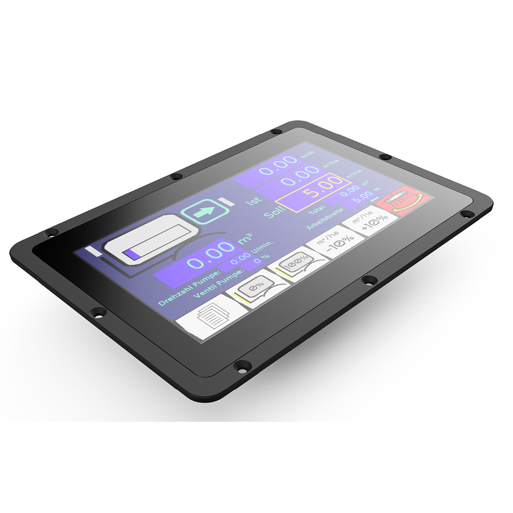 CVEP Display 7" - Optical bonding - CAN Interface - Housing can be screwed from the front