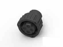 TE Connectivity - Circular Connector 4-way 2.5mm - black
