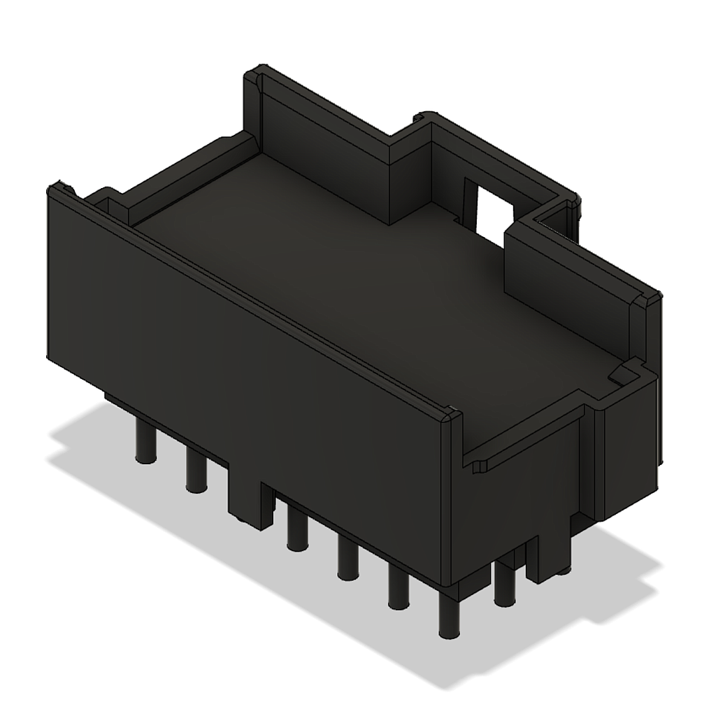 JPT 21-pin connector - 3-row - Gen3 - press-fit technology - black