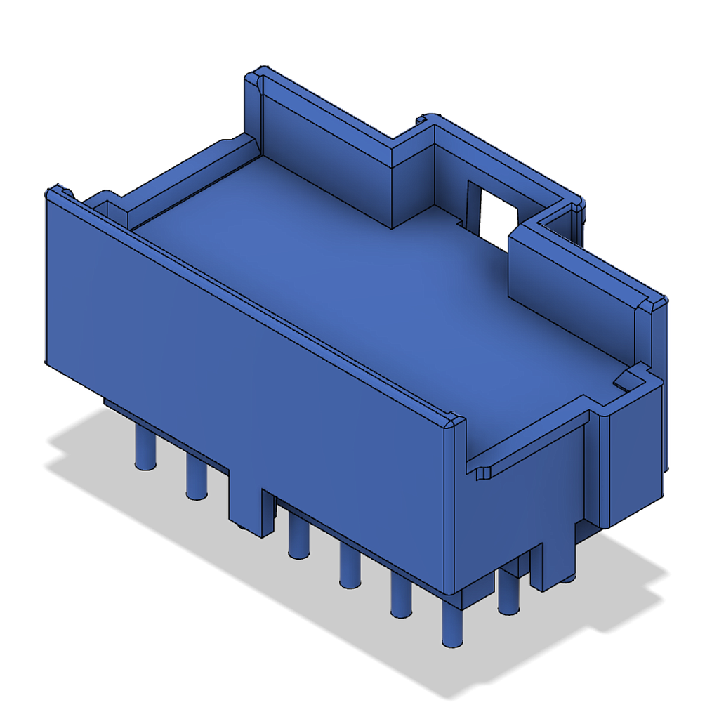 Plug connector JPT - 21pin - Press-fit technology - blue