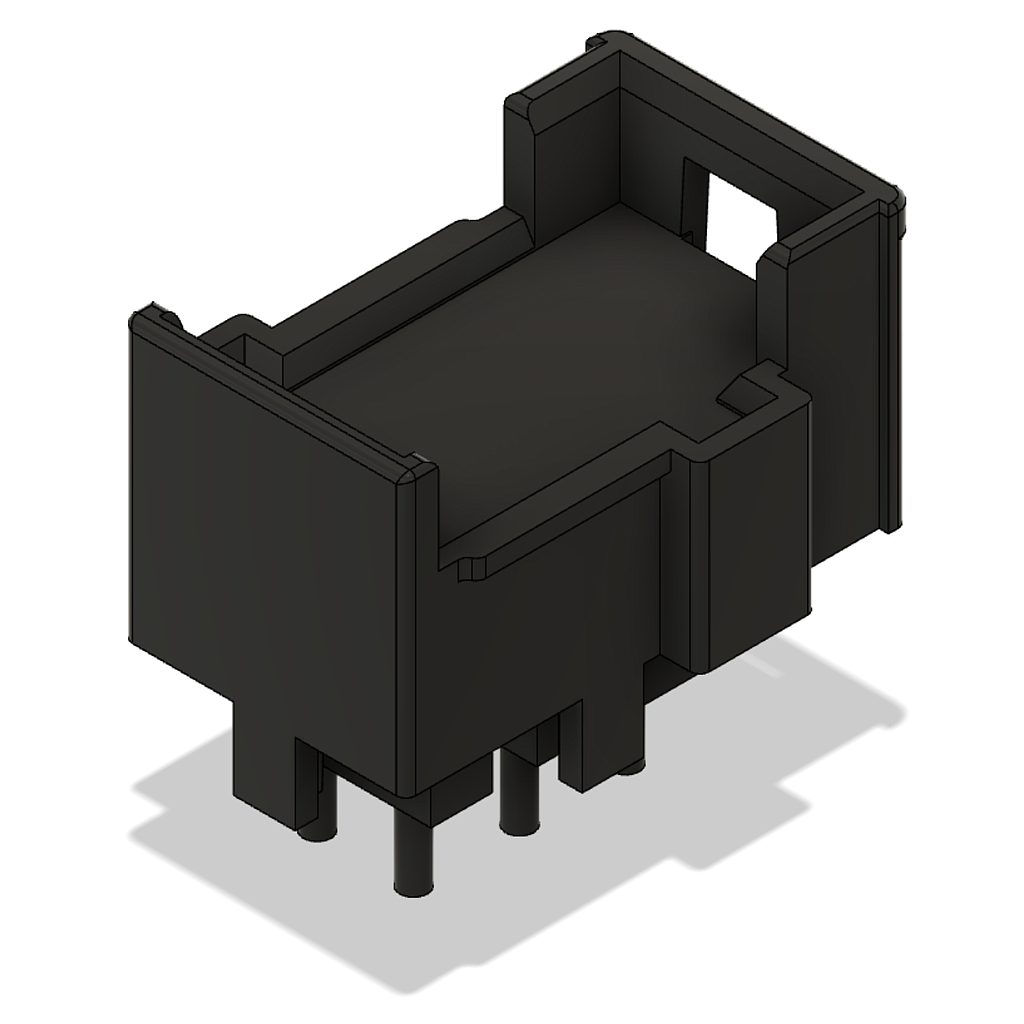 Plug connector JPT 6-pin - press-fit technology - black