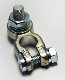 Battery clamp (-) - ring cable lug screw connection M10 - 16mm 