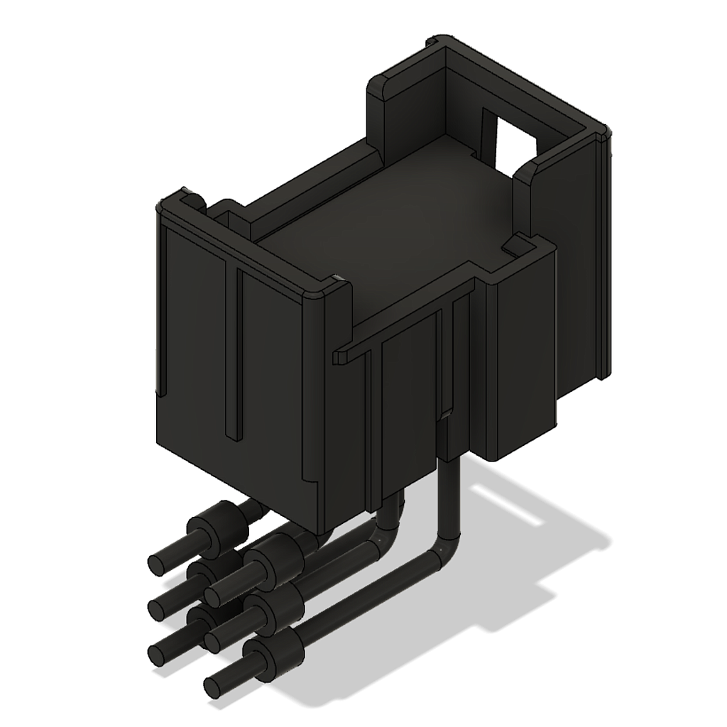400119ABK Plug connector JPT 6-pin black - 90° - Pressfit Technology