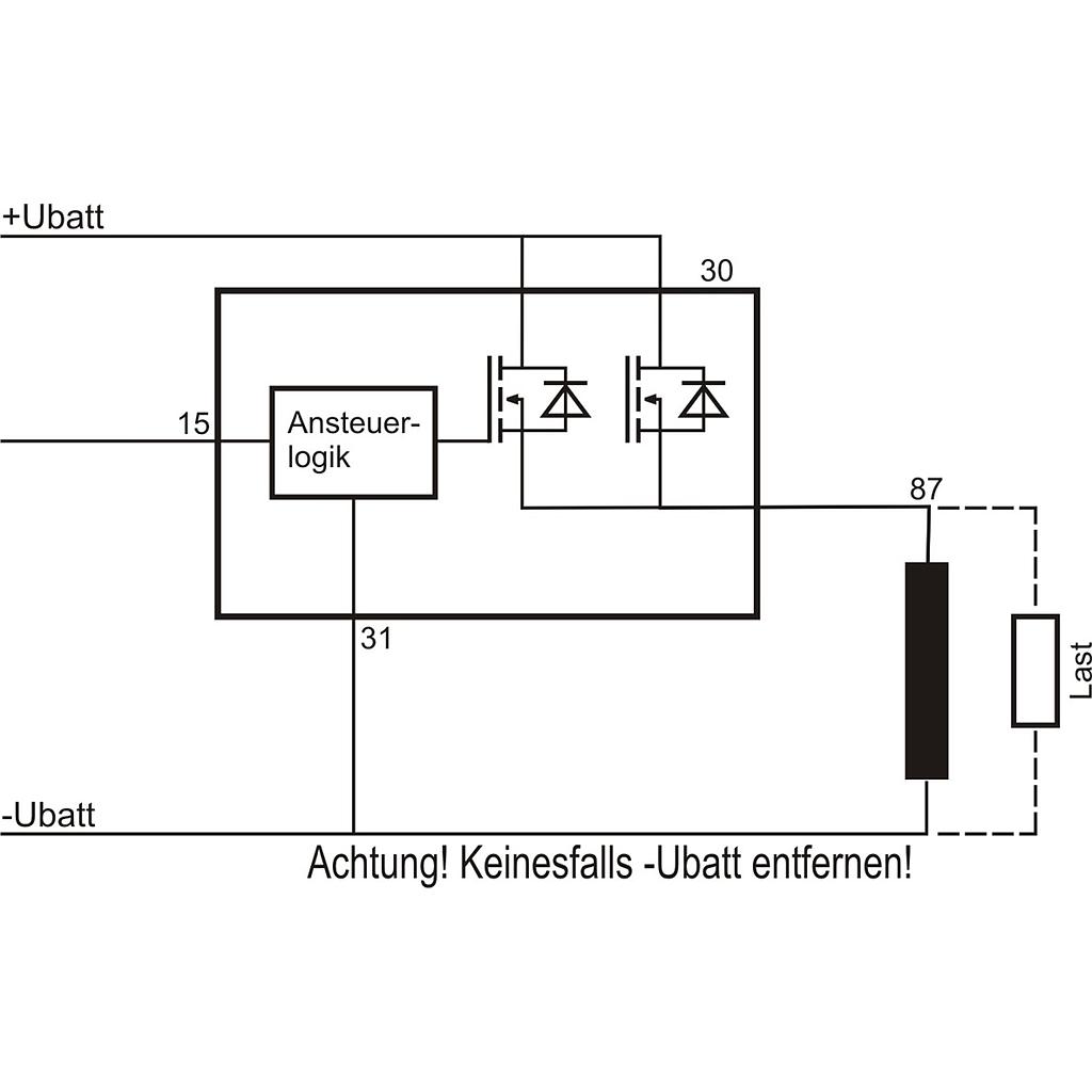 Solid state relay pos - Input: pos. - Lug: optional - Current: 35A