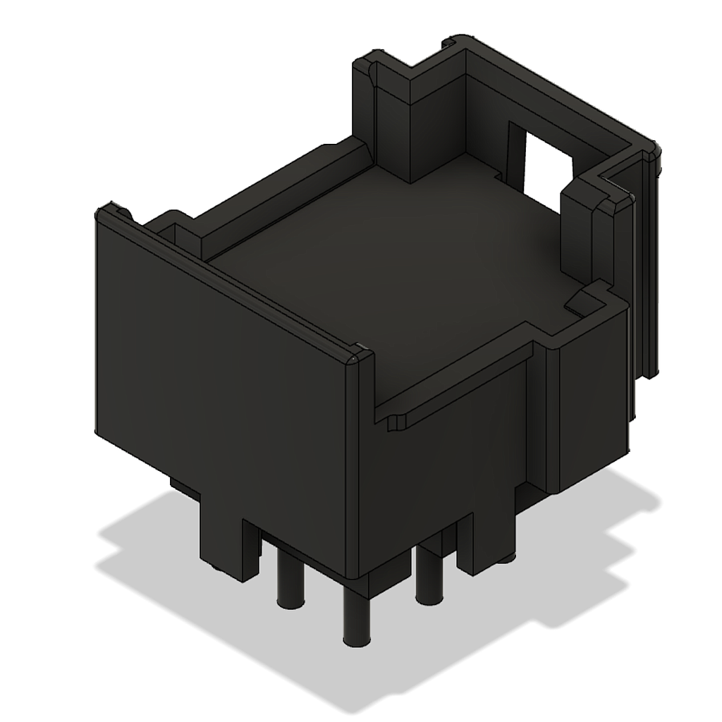 JPT 9-pin plug connector - Press-fit technology - blue