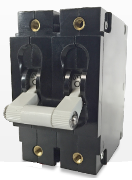 Carling circuit breaker series C - 1-pole 100A - imprinted white I-O / ON-OFF