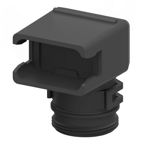 DEUTSCH backshell / strain relief for DT06-12SX (NW10/13/17) -90°