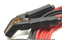 Batteriezangenklemme gestanzt (-) bis 50mm² mit schwarzer Kunststoffumantelung