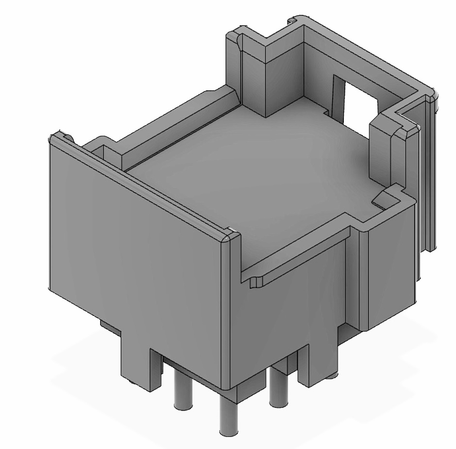 Plug connector JPT 9-pin - 3-row - Gen3 - press-fit technology - grey