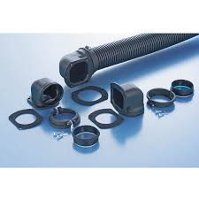 Flange 90° - NW95 - PA6 - black