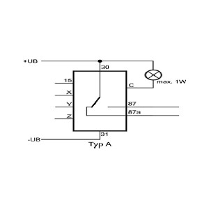 Multifunktionsrelais 12V/10A - Wechsler - 40 x 30 x 30mm