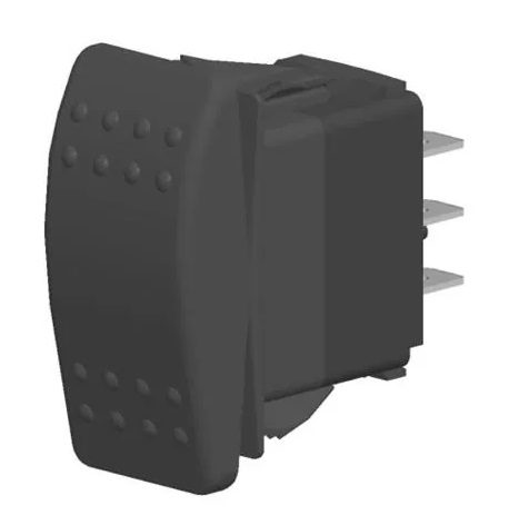 Carling Switch Contura 12V - (ON)-OFF-(ON) - Rocker Contura II black