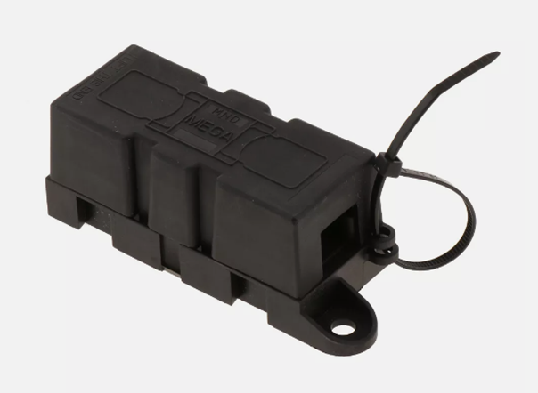 FUSEHOLDER/ MEGA Housing: PA66 - Screw: M8, 1-pol.