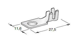 MIDI - cable cross-section 6-8mm² - M5 hole - material: CuZn-Sn 