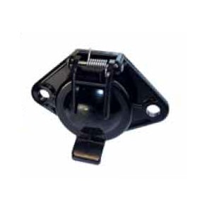 [6.00753.400] Trailer plug 24 V, 7-pin, parking socket, according to ISO 1185, black plastic 