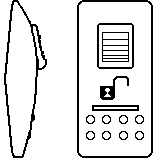 [VDB2HWVB-A8W4D-1] Carling switch Contura - 24V - ON-NONE-ON - rocker Contra II - lighting red SB - black - locking on - locking orange