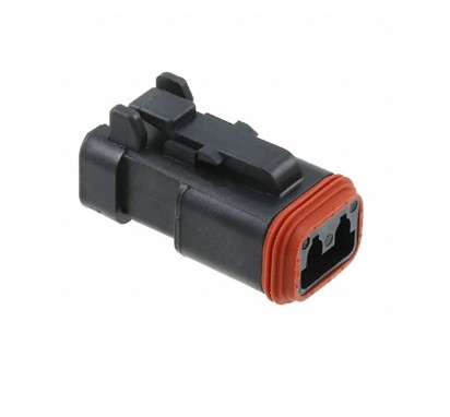 [DT06-2S-CE05] Socket housing 2-pin DT series - black - Connection: Backshell