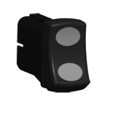 [W16D2UHH1-A77Y9-1Z2] Serie W - Symbol Arrow UP / Arrow DOWN - ON-OFF-ON - LED: 2 x Green