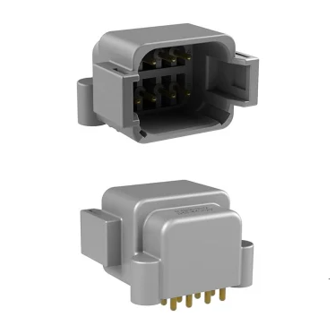 [ATF13-08PA-BM13] Plug housing PCB AT Series, angled socket, 8 contacts , grey