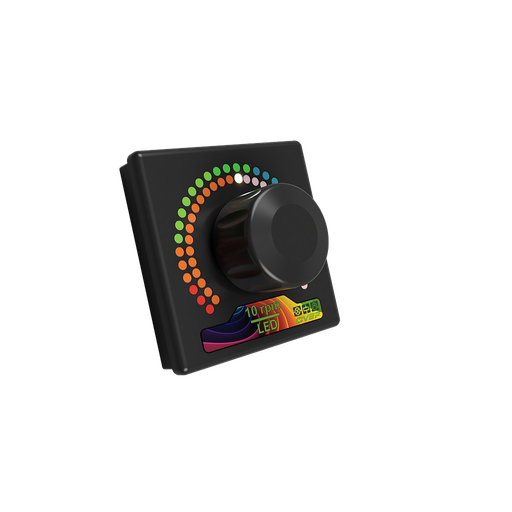 [DZR102022.002] Rotary/push-button control with 1 x RGB LED ring segment