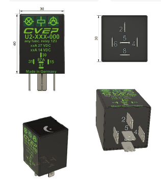 [U2-I15-005] Timer relay 24V - 10A - adjustable with potentiometer 0.5-5sec - delayed activation