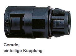 [AL21/M20/A/BL] ABB Adaptalok plug-in connector - Straight, one-piece coupling AL20