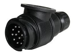 [6.90608.001-B] Trailer plug 12 V, 13-pin, plug according to ISO 11 446, screw connection, cable connection 11.40 mm - 14.00 mm