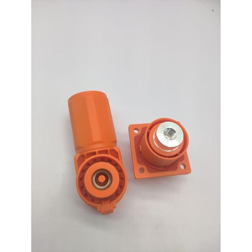 [FSE2A160P-N5A] High-current socket 100A/1000V - 90° angled version - Orange - M5 internal screw connection - 16mm²